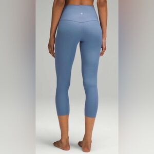 NWOT NEW Lululemon Align High-Rise Ribbed Crop 23" Oasis Blue
